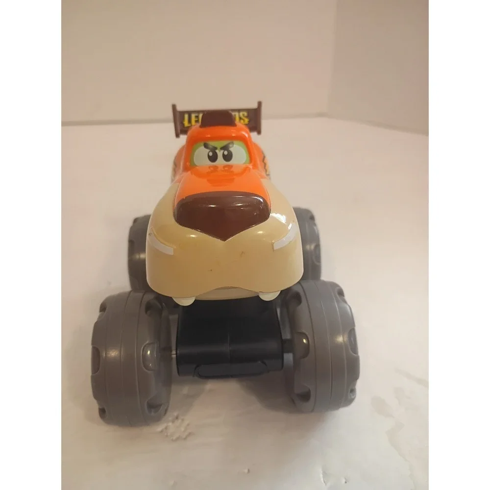 Chomp Squad Leopards Monster Truck Toy Orange Leopard Chomping Action Vehicle